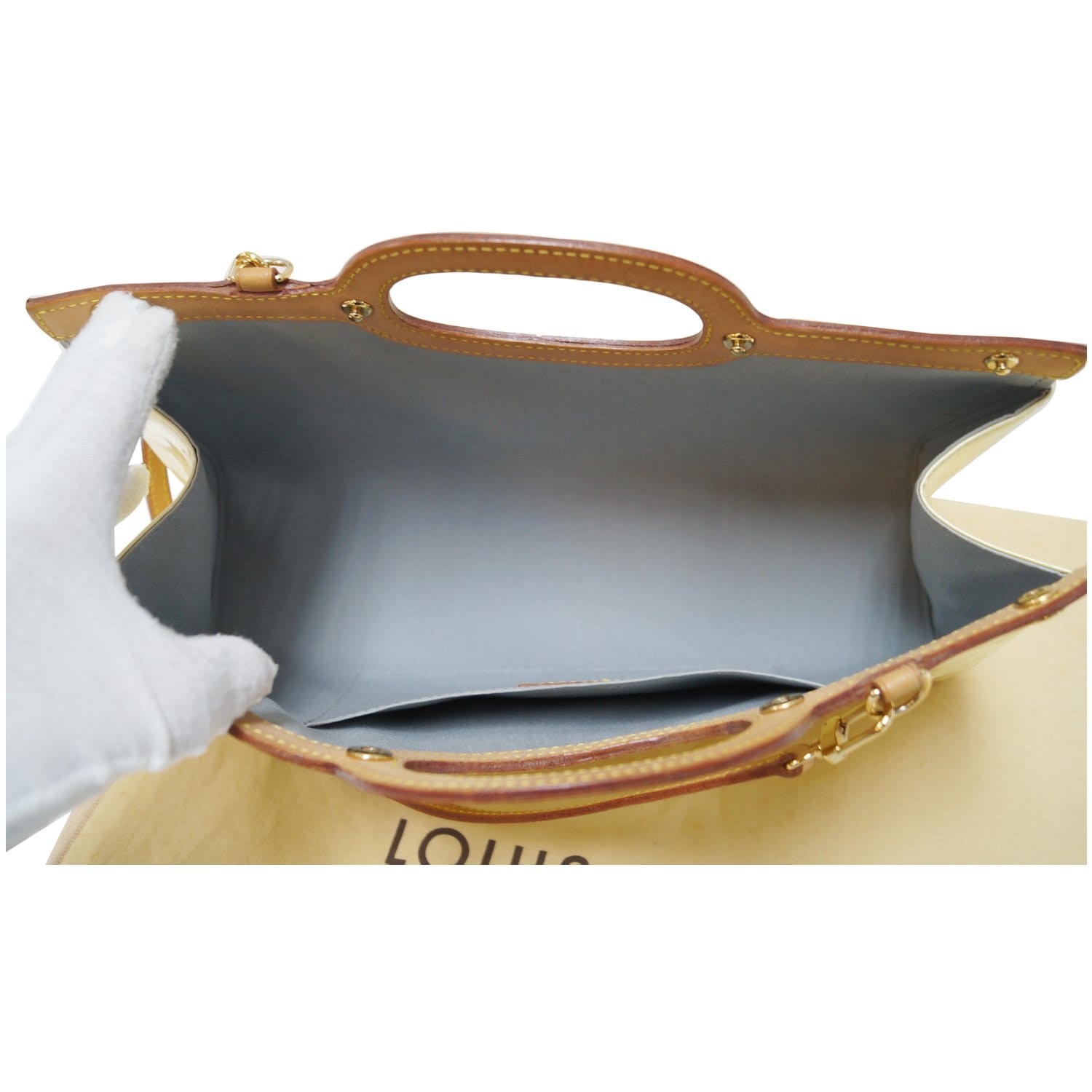 Louis Vuitton Noisette Monogram Vernis Roxbury Drive Bag Louis Vuitton