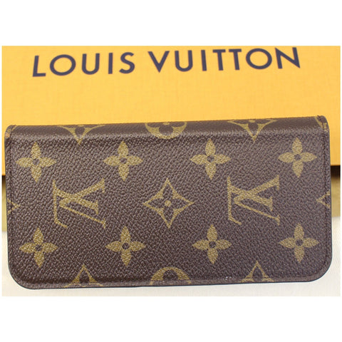 LOUIS VUITTON IPhone X Folio Monogram Canvas Phone Case -US