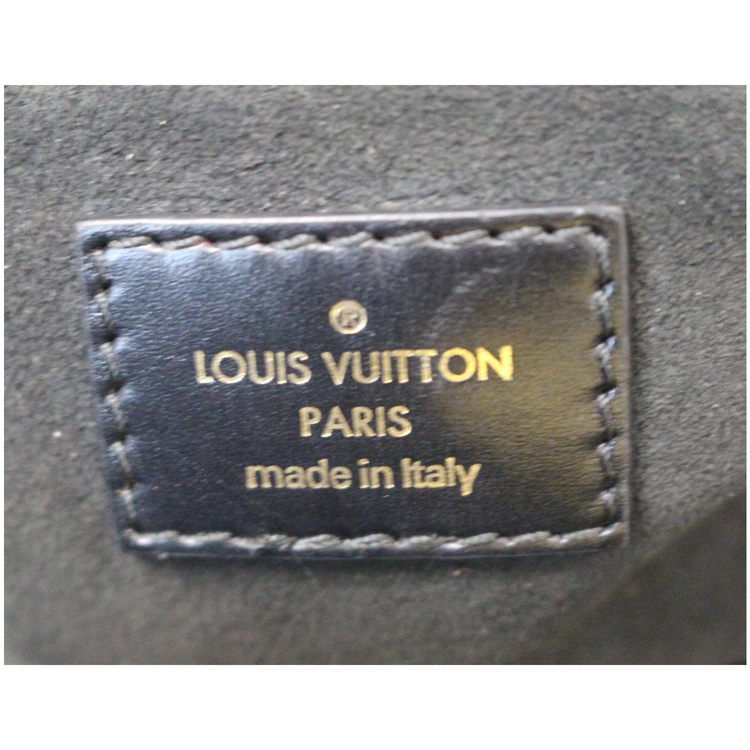 LOUIS VUITTON City Frame Taiga Leather Satchel Bag Black-US