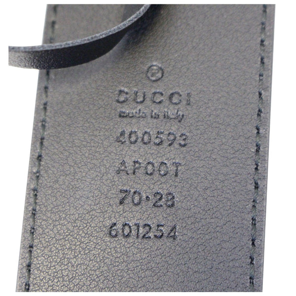 GUCCI Double G Buckle Black Leather Belt 400593