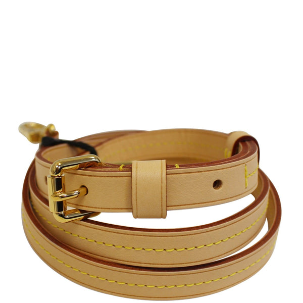 LOUIS VUITTON Leather Shoulder Strap Beige-US