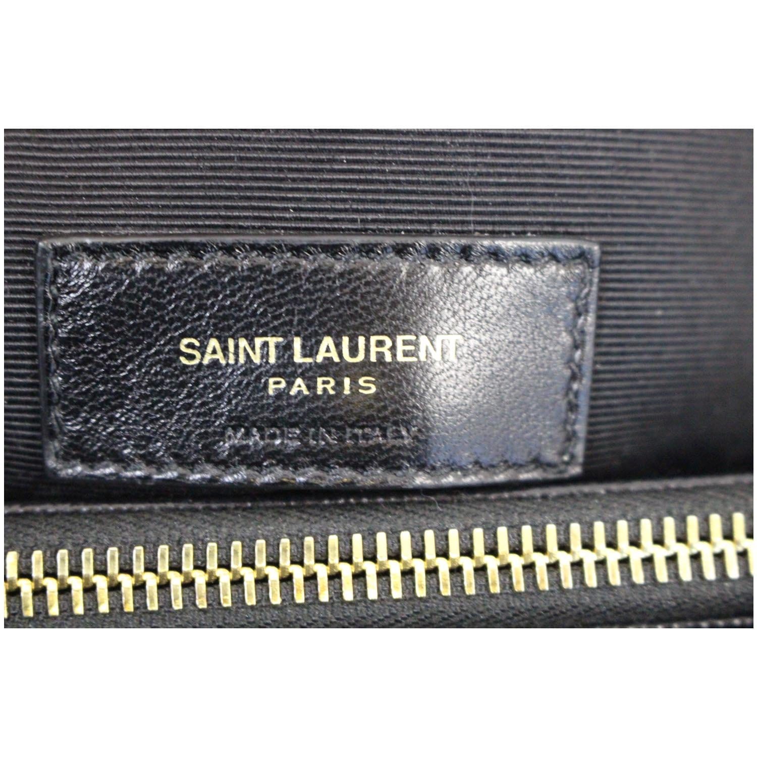Saint Laurent Classic Monogram Shopper Matelasse Chevron Leather Large