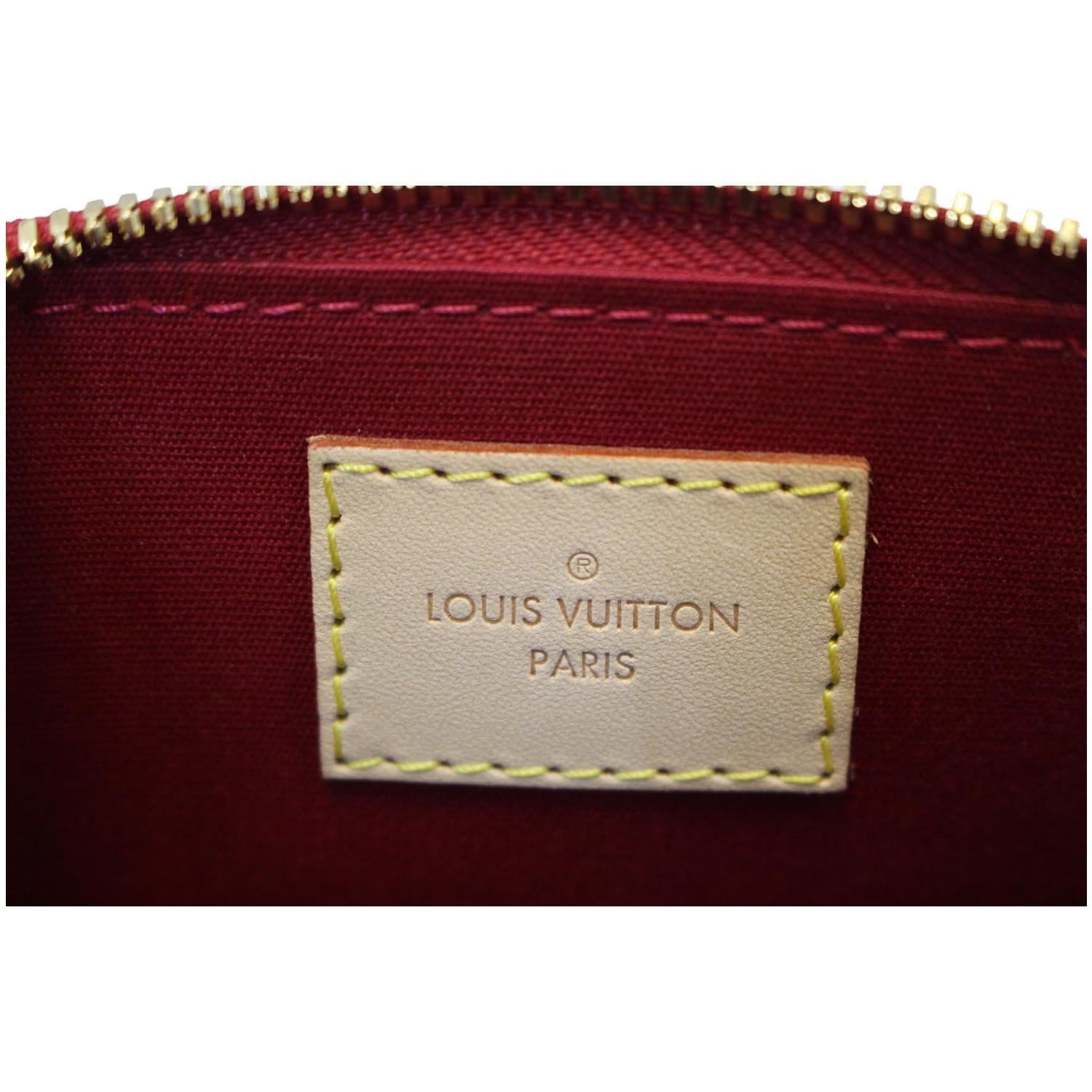 LOUIS VUITTON Alma BB Vernis Leather Satchel Crossbody Bag-US