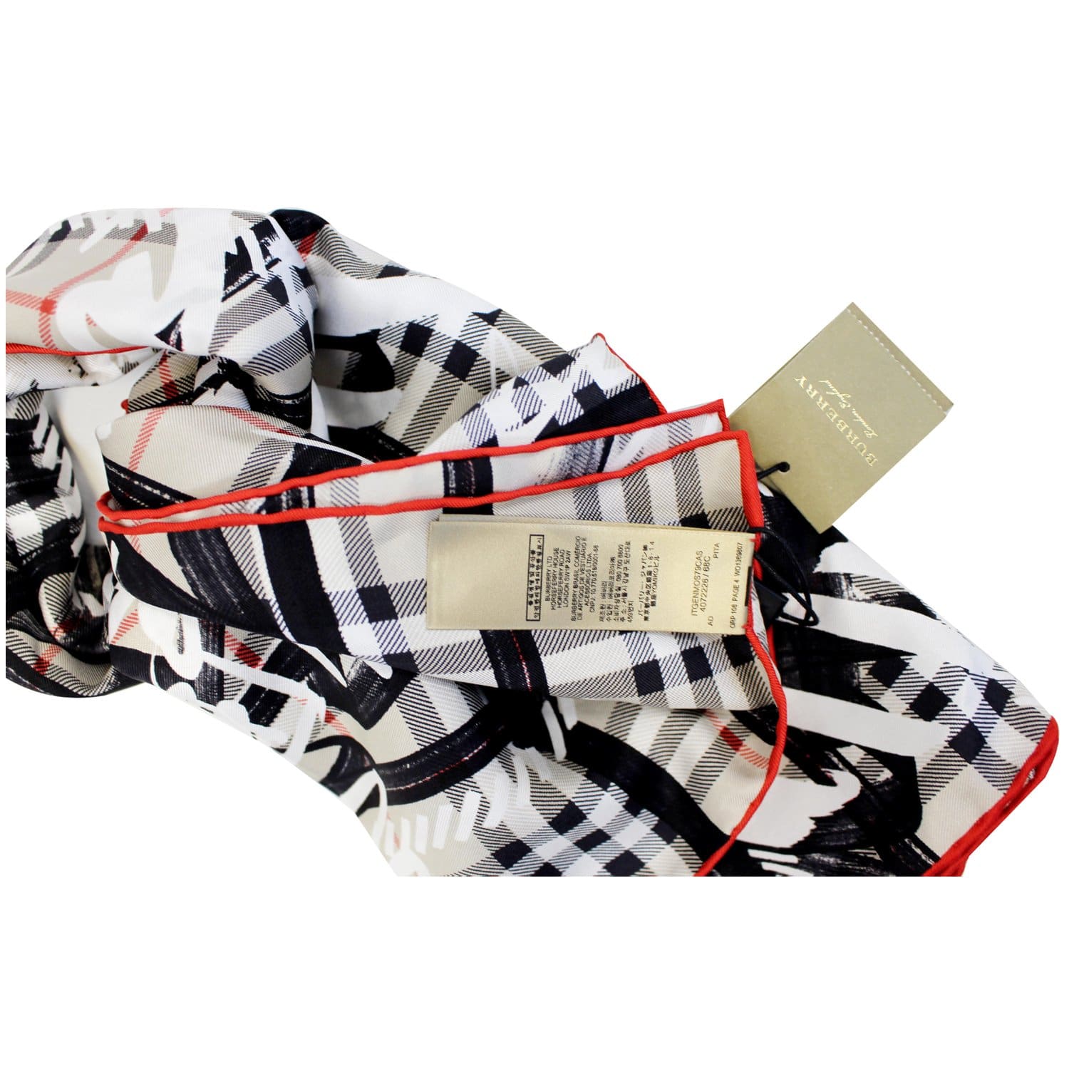 Burberry scribble scarf online