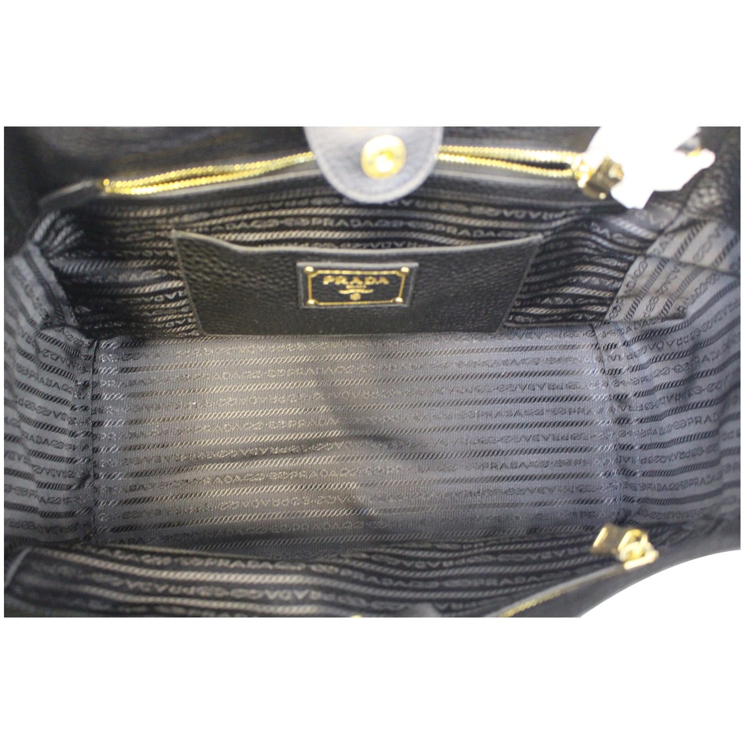 Versace Vitello Tote Bag Black in Saffiano Leather - US