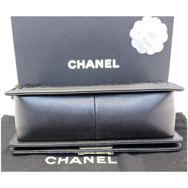 CHANEL Le Boy Small Lambskin Leather Shoulder Bag Black-US