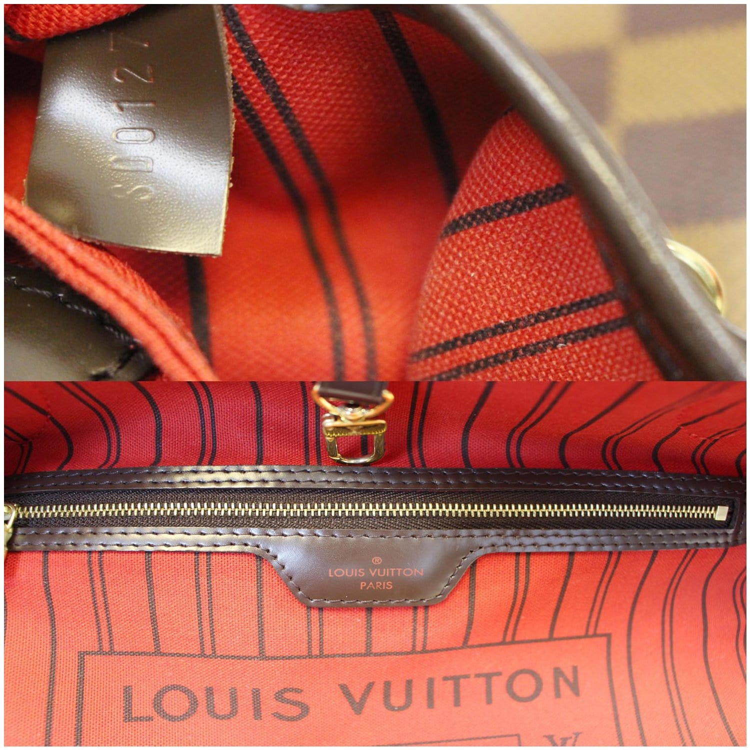Louis Vuitton Brown Damier Print Replica Belt