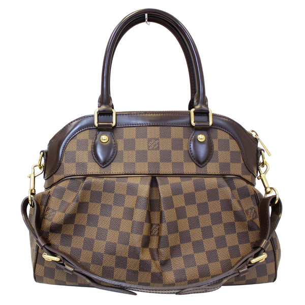 LOUIS VUITTON Trevi PM Damier Ebene Brown Shoulder Bag-US