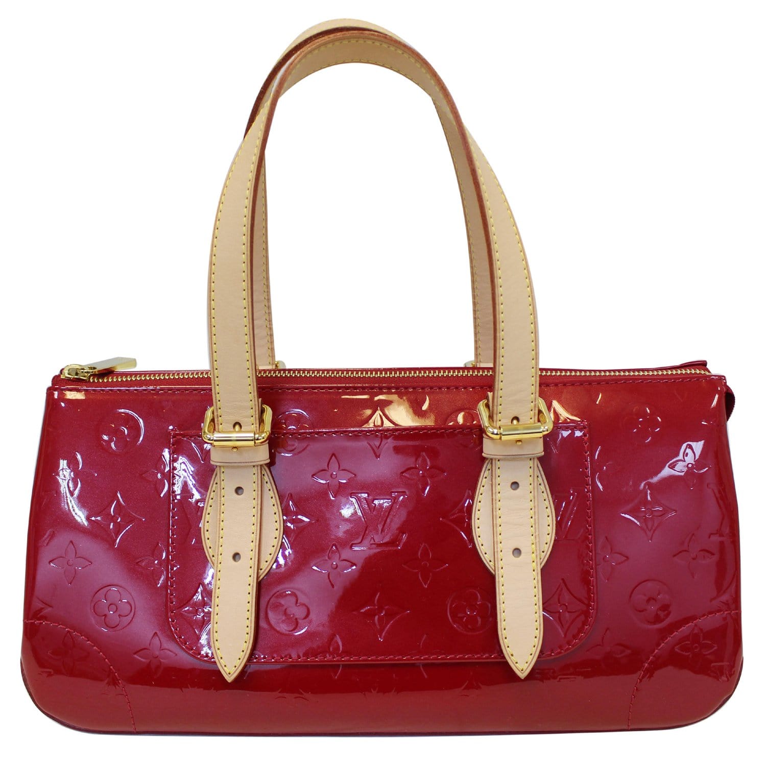 Louis Vuitton, Bags, Louis Vuitton Monogram Vernis Reade Pm Hand Bag  Pomme Damour M999 Auth 48391