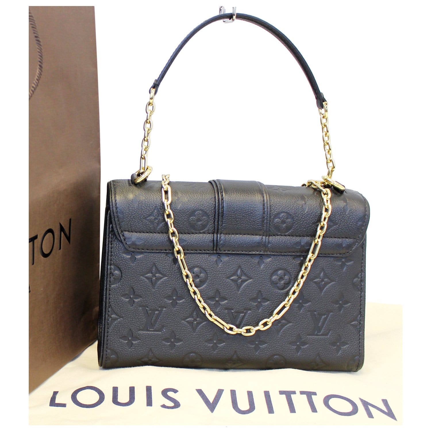 AUTH Louis Vuitton Saint Sulpice PM Monogram Empreinte 2way chain bag  EXCELLENT