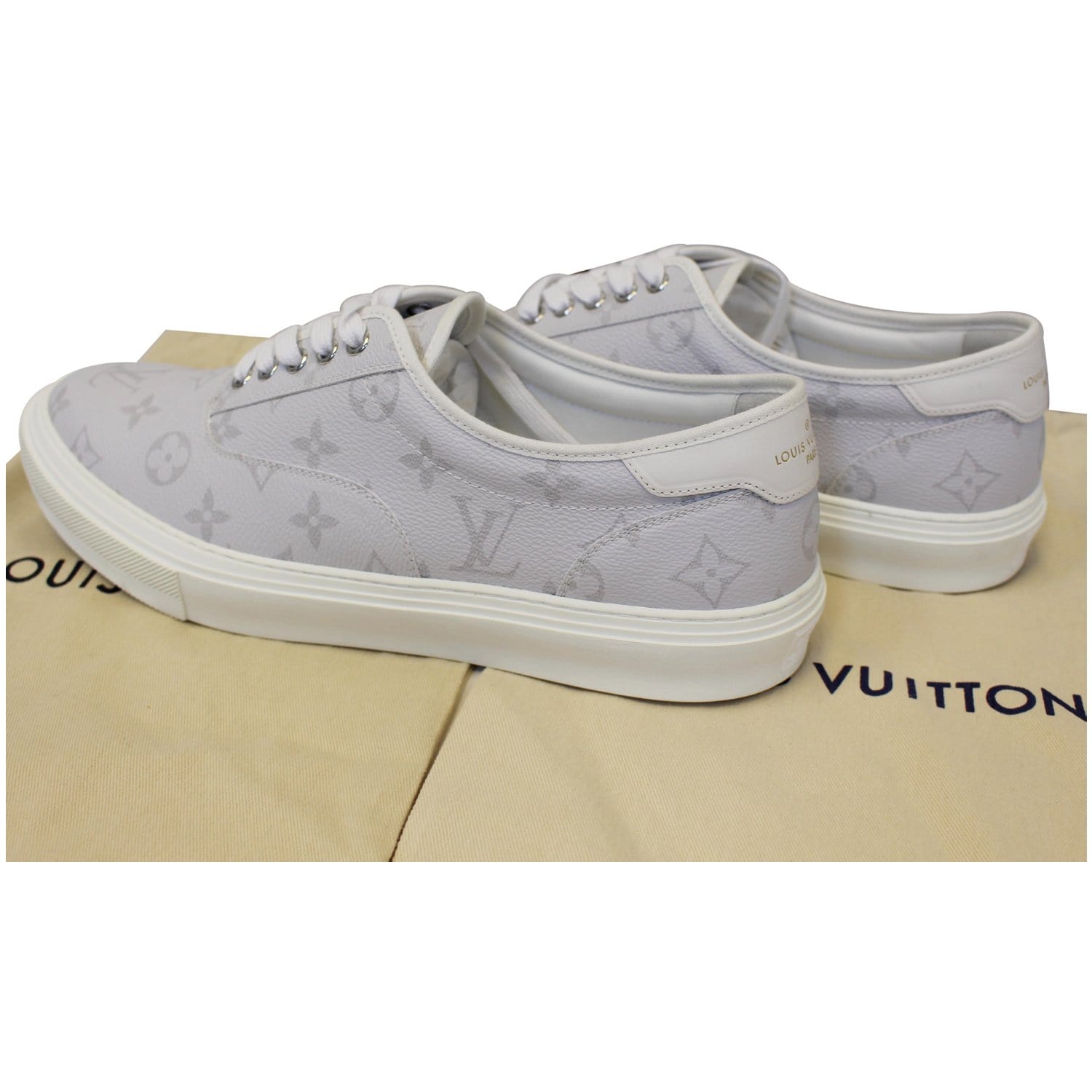 Louis Vuitton Sneakers Shoes Men Monogram Glaze Logo Trocadero