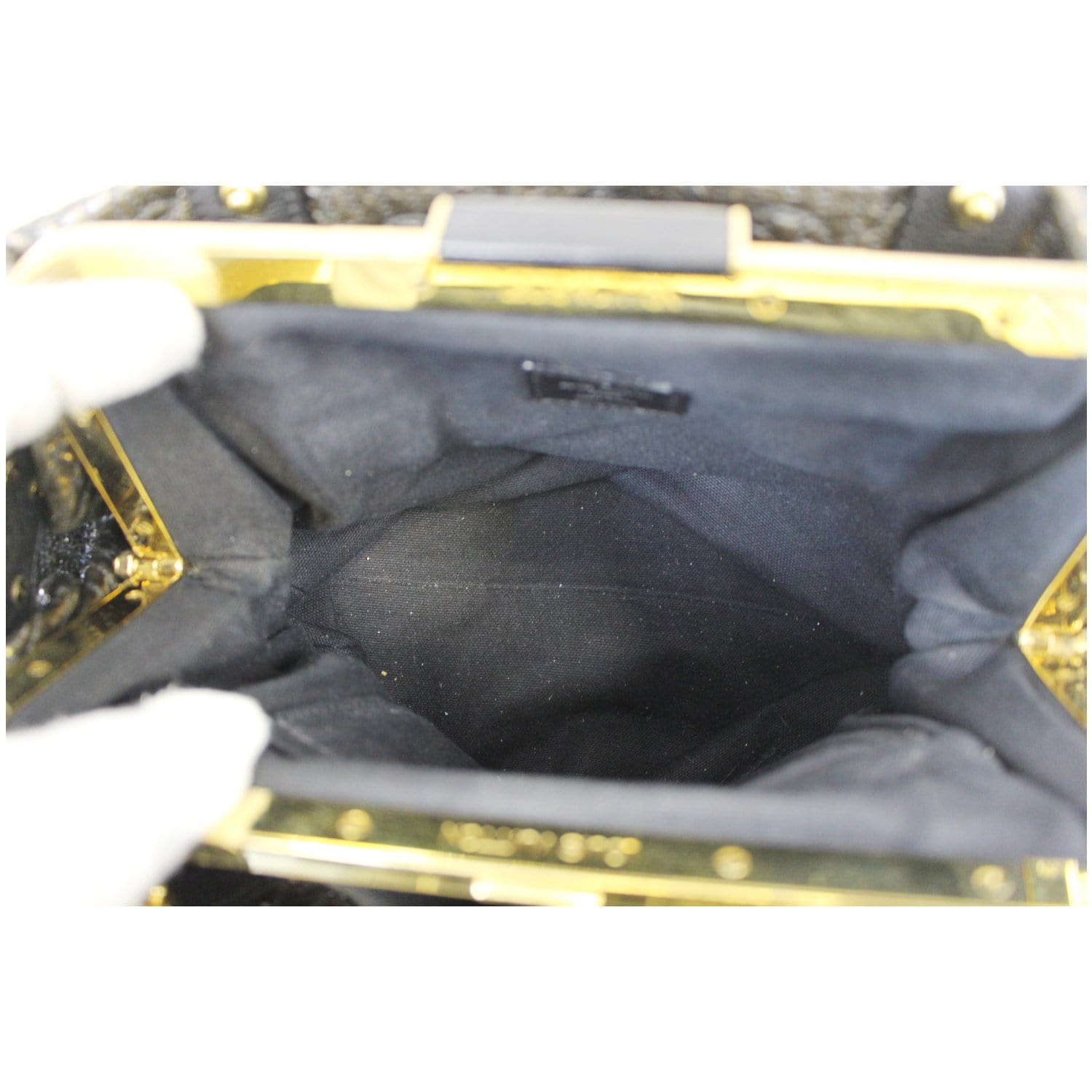 LOUIS VUITTON Monogram Motard Afterdark Suede Patent Black Clutch Bag #1  Rise-on