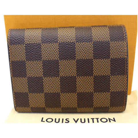 LOUIS VUITTON Victorine Damier Ebene Wallet Red-US