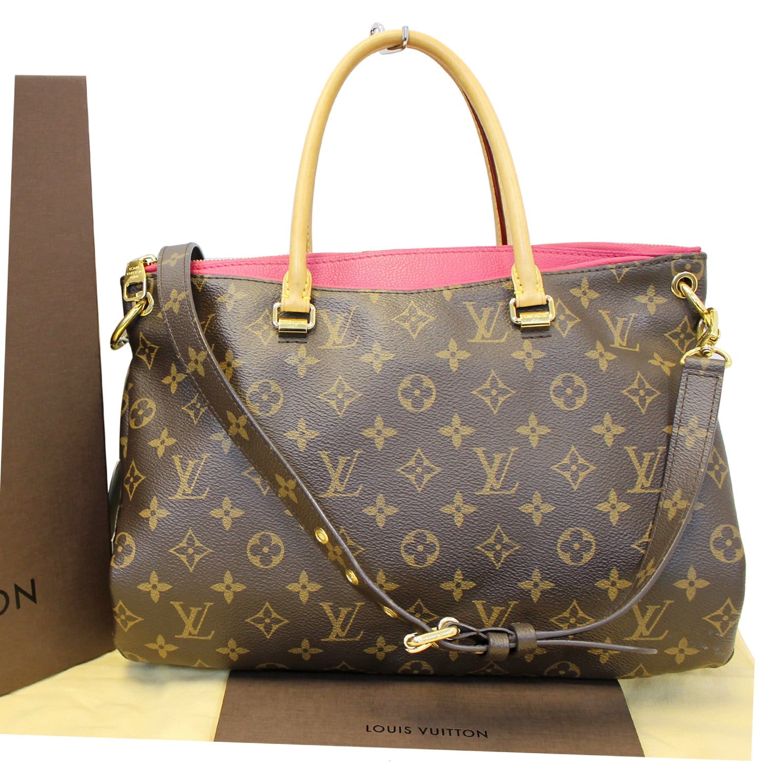 Louis Vuitton Cerise Monogram Canvas Pallas Shopper Tote Bag - Yoogi's  Closet