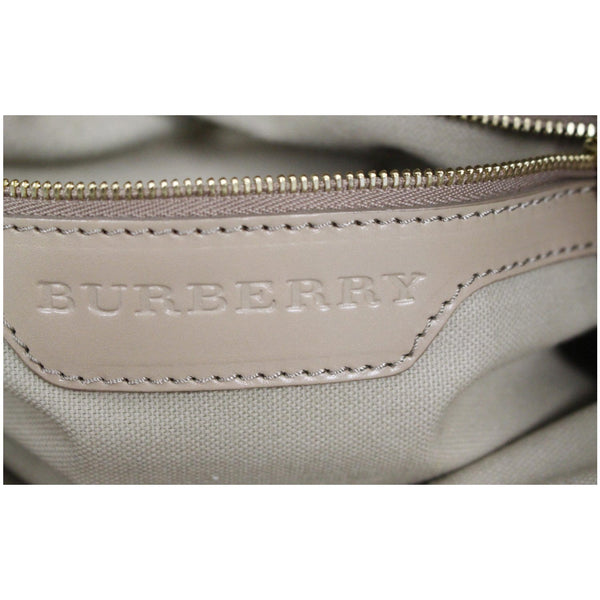 Burberry Bridle House Check Small Hepburn Tote Bag Beige