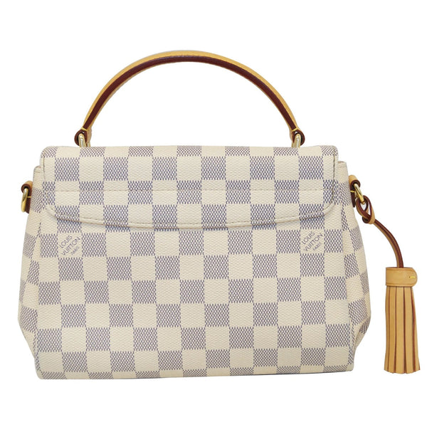 LOUIS VUITTON Croisette Damier Azur Shoulder Crossbody Bag White