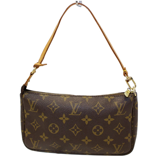 LOUIS VUITTON Pochette Accessoires Monogram Canvas Pouch Bag Brown