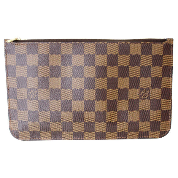 LOUIS VUITTON Pochette Wristlet Pouch Damier Ebene Neverfull GM Brown