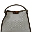 Fendi Peekaboo X-Lite Large Perforated Leather Tote Bag