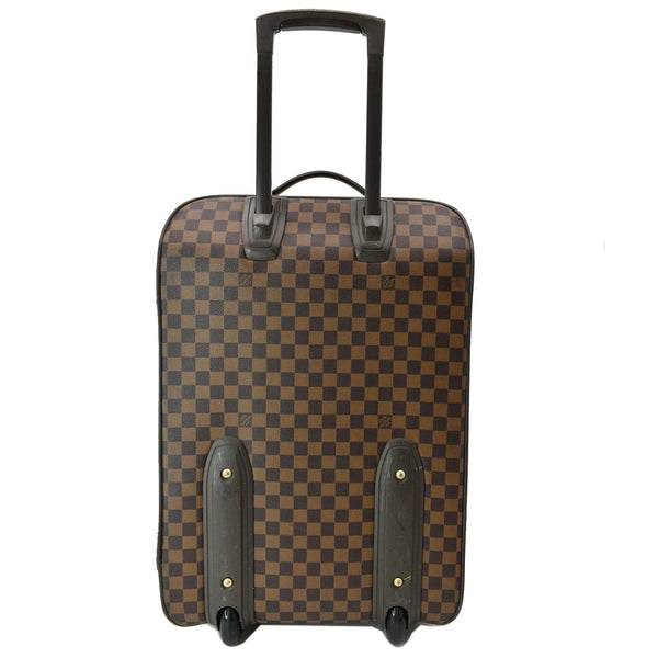 LOUIS VUITTON Pegase 55 Damier Ebene Suitcase Travel Bag Brown