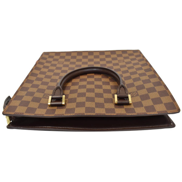 LOUIS VUITTON Venice Sac Plat Damier Ebene Tote Bag Brown