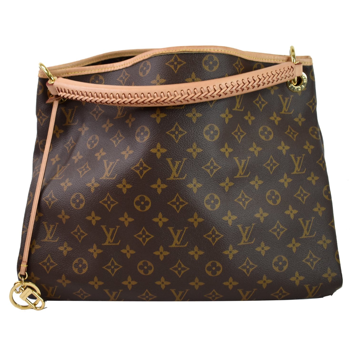 Artsy cloth handbag Louis Vuitton Brown in Cloth - 34866009