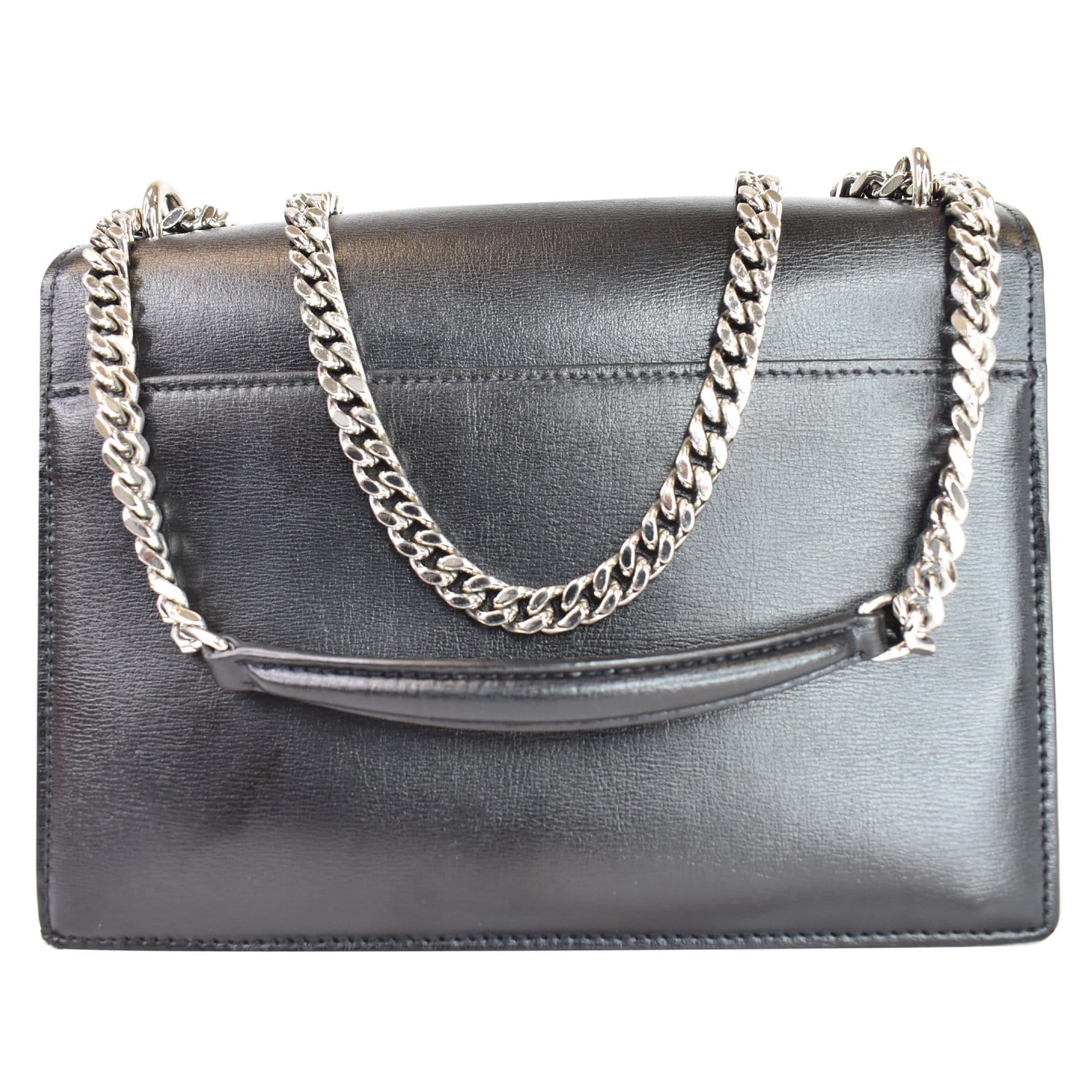 Sunset Medium Leather Shoulder Bag in Grey - Saint Laurent