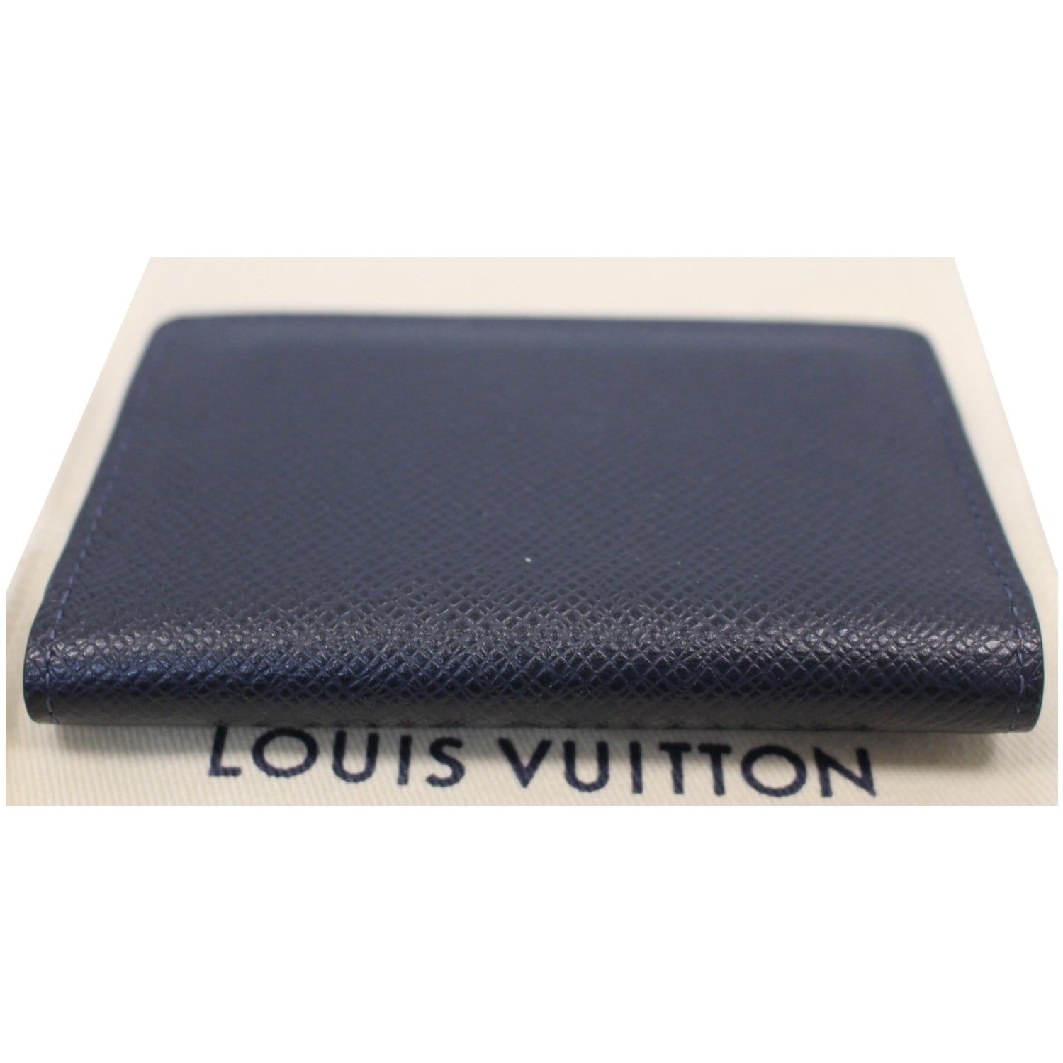 Date Code & Stamp] Louis Vuitton Blue Taiga Pocket Organizer