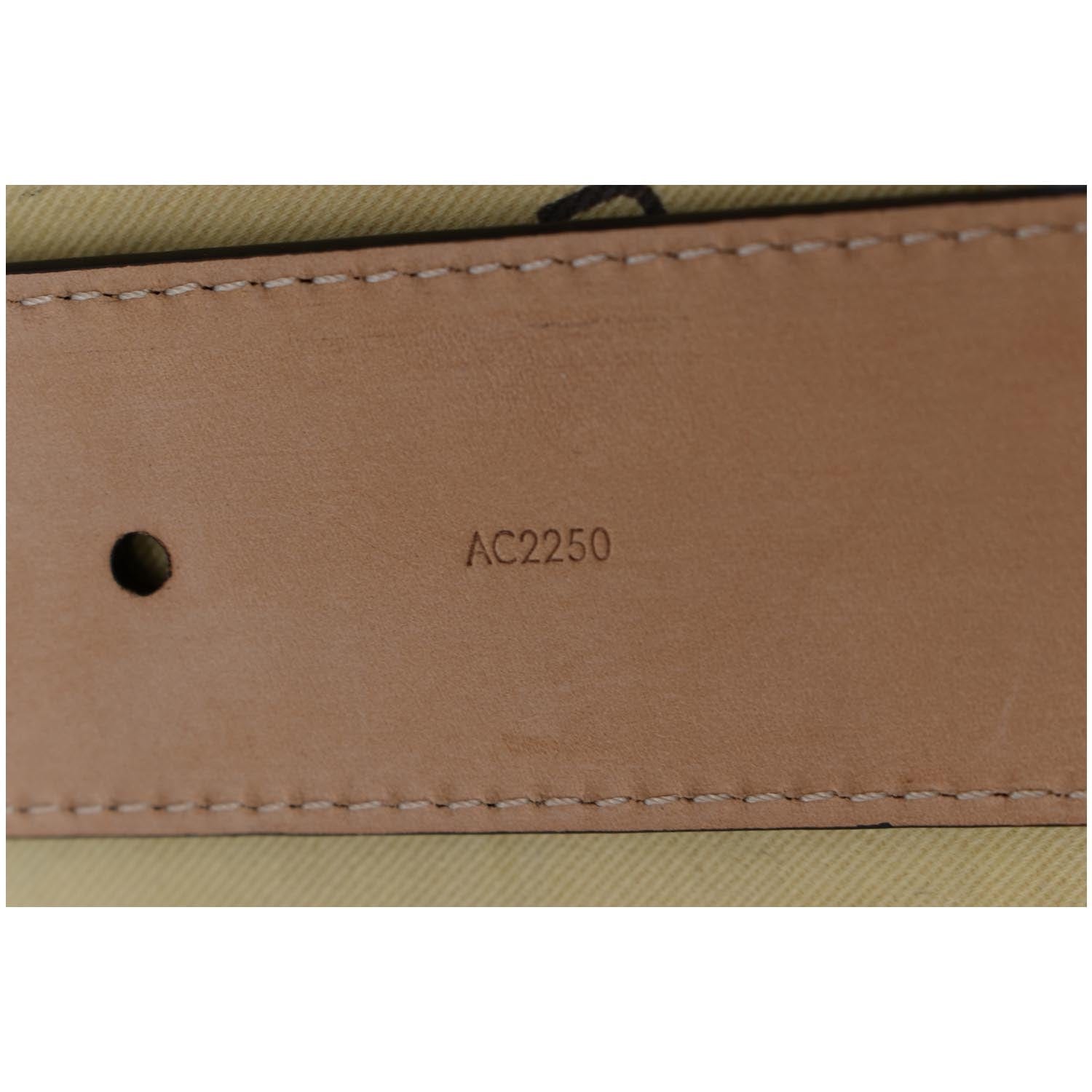Oversized Buckle 90MM Belt - Luxury Monogram Canvas Brown