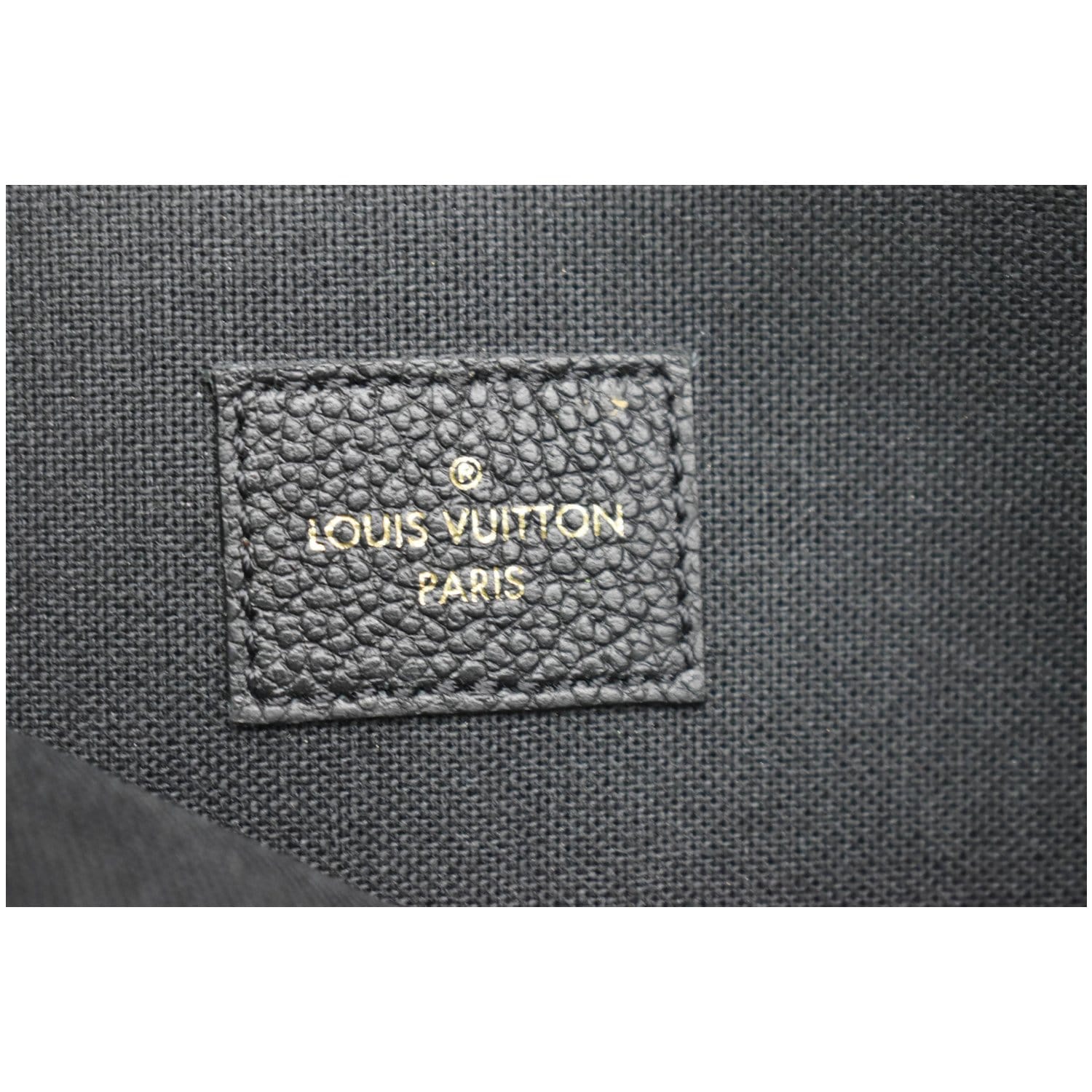 LOUIS VUITTON Pochette Felicie Monogram Empreinte Chain Wallet Black