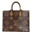 LOUIS VUITTON Onthego GM Reverse Monogram Giant Canvas Shoulder Bag Brown