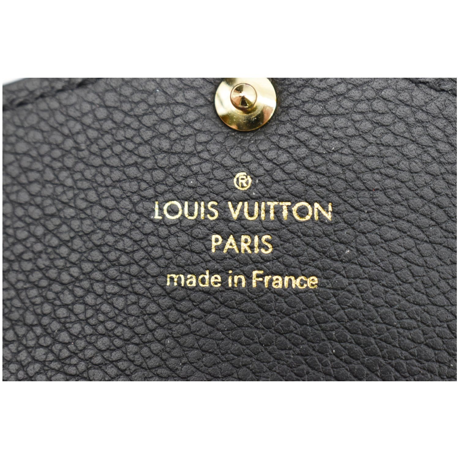 Louis Vuitton Key Pouch Monogram Empreinte Noir Black in Leather with  Gold-tone - US