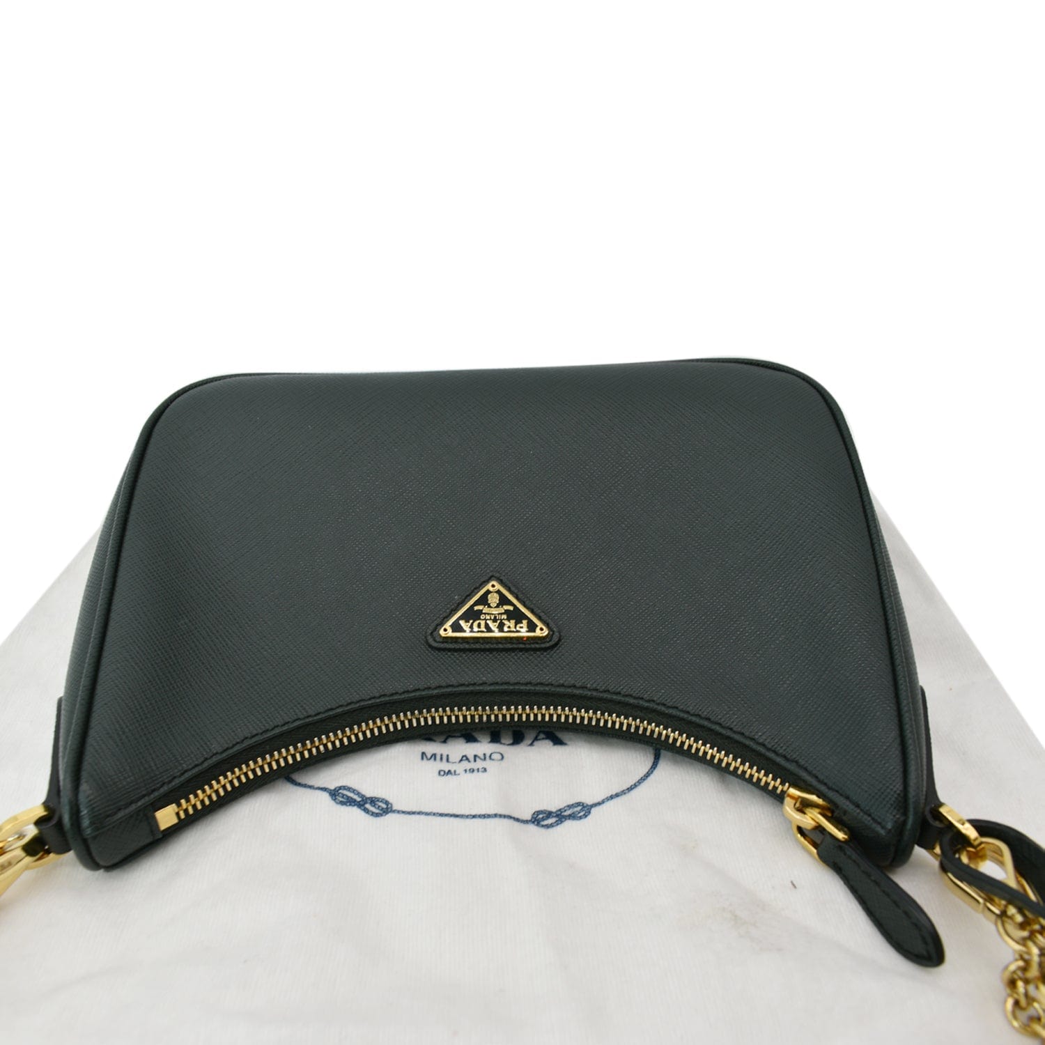 Prada Re-Edition 2005 Shoulder Bag Saffiano Leather Small Neutral