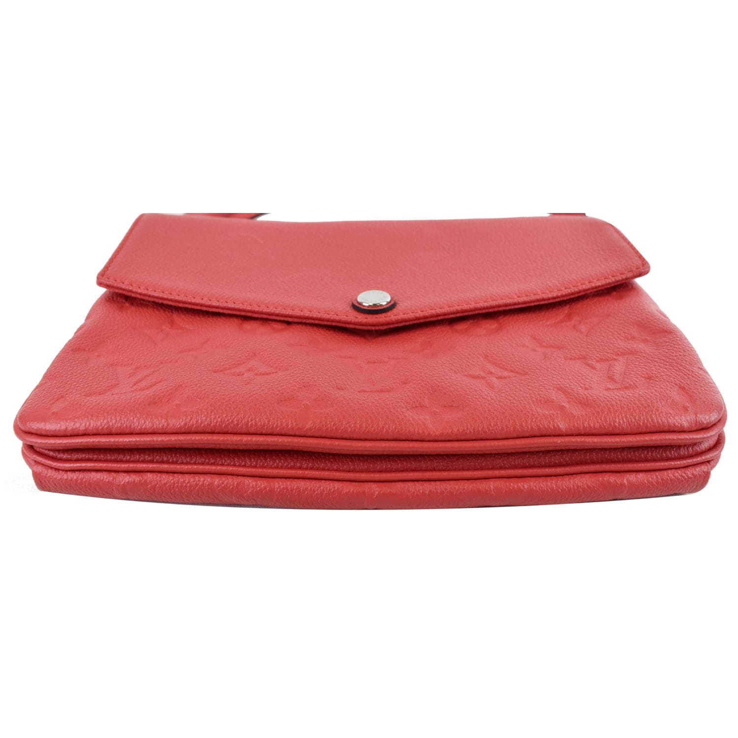 Louis Vuitton Red/Pink fushia Monogram Empreinte Leather Twice Crossbody  HandBag