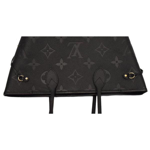 LOUIS VUITTON Neverfull MM Monogram Empreinte Tote Bag Black