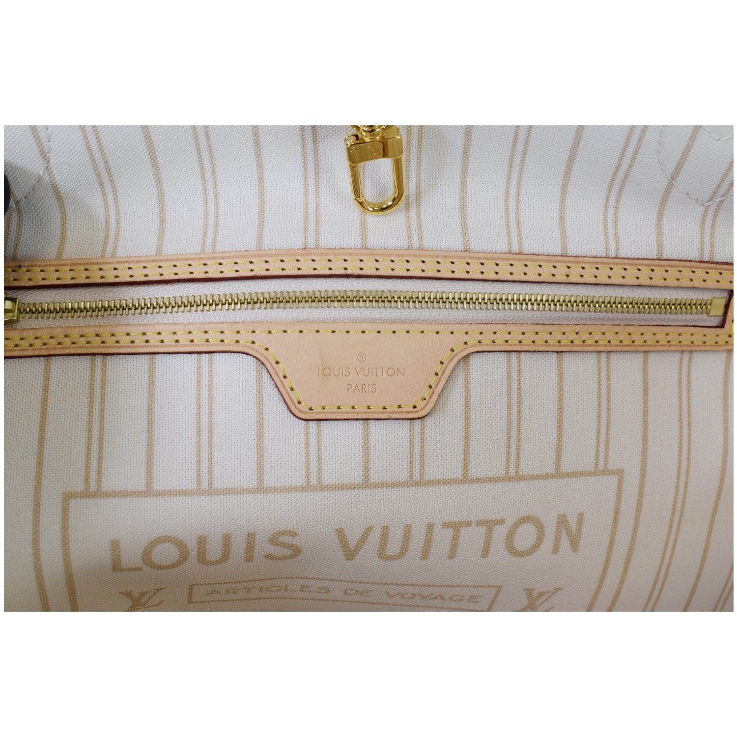 LOUIS VUITTON Neverfull MM Damier Azur Shoulder tote bag N51105 LV  N1567SA508
