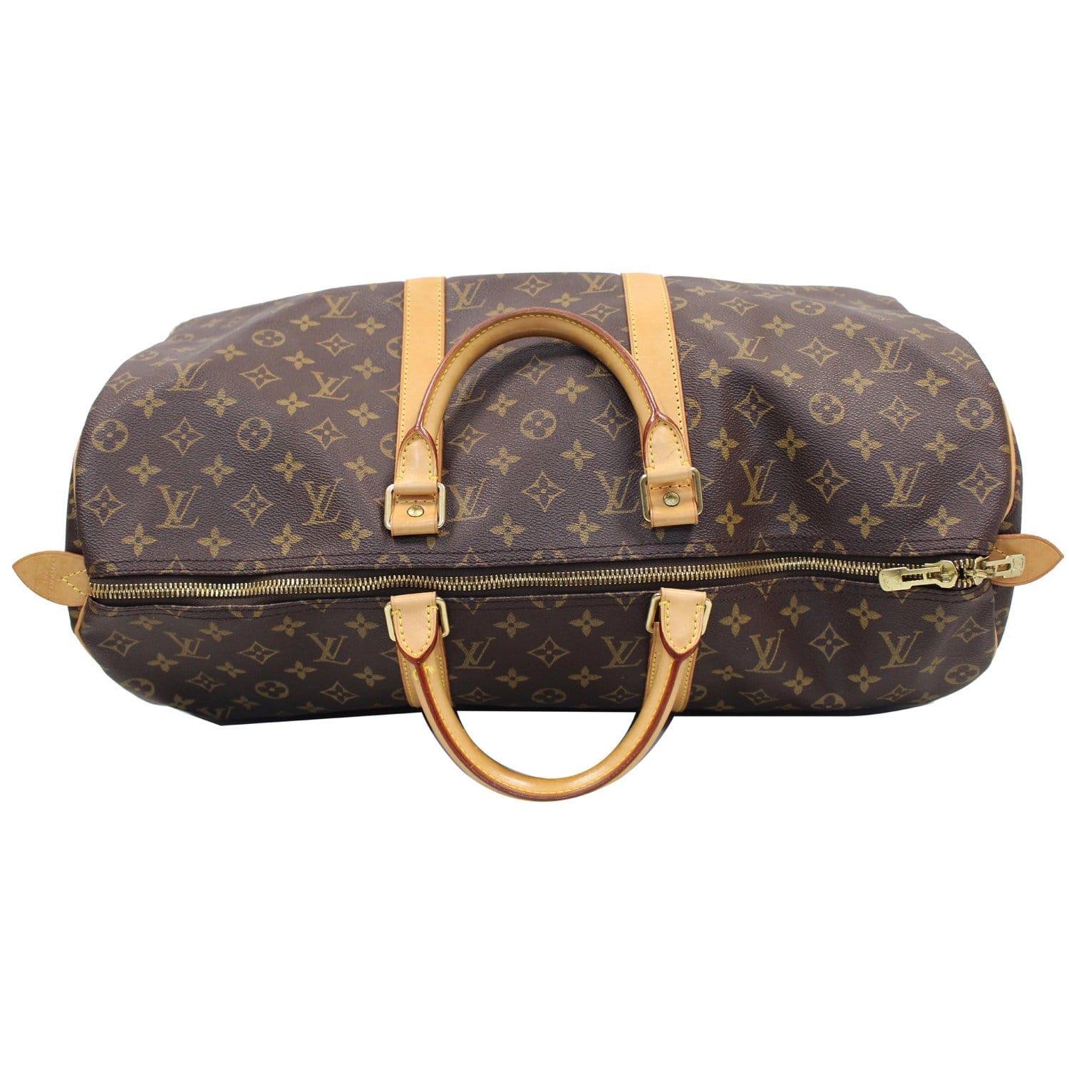 LOUIS VUITTON KEEPALL 50 TRAVEL BAG, monogram canvas with full top