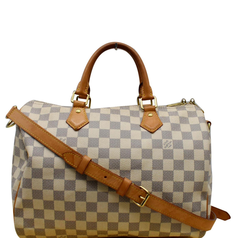 Louis Vuitton Speedy Bandouliere Damier Azur 30 White/Blue