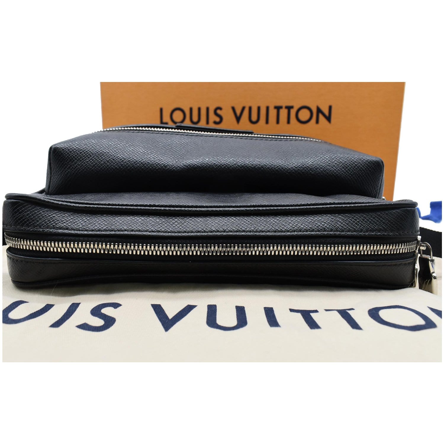 Louis Satchel bag - Charcoal black / Waxed Leather