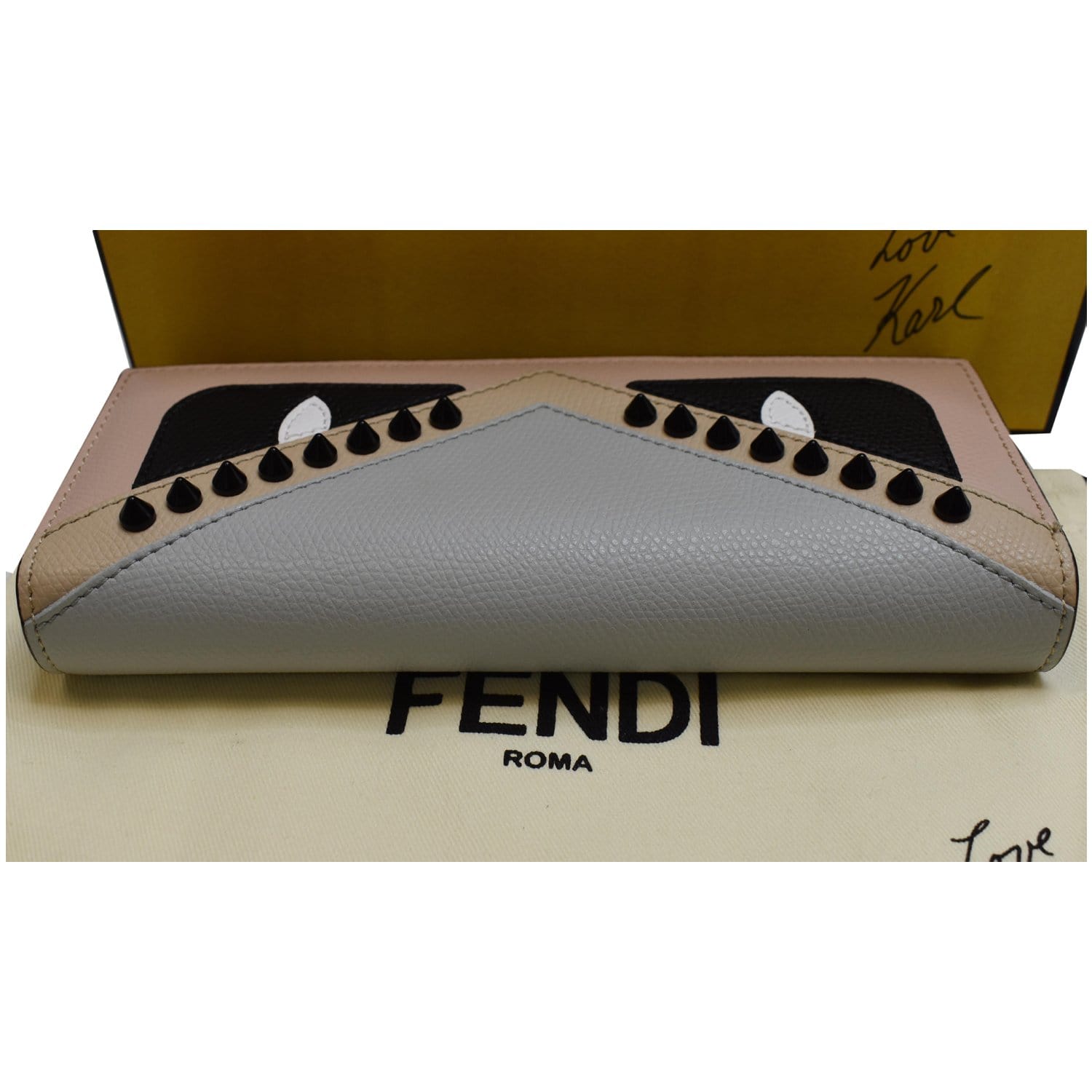 Fendi Monster Wallet on Chain Leather