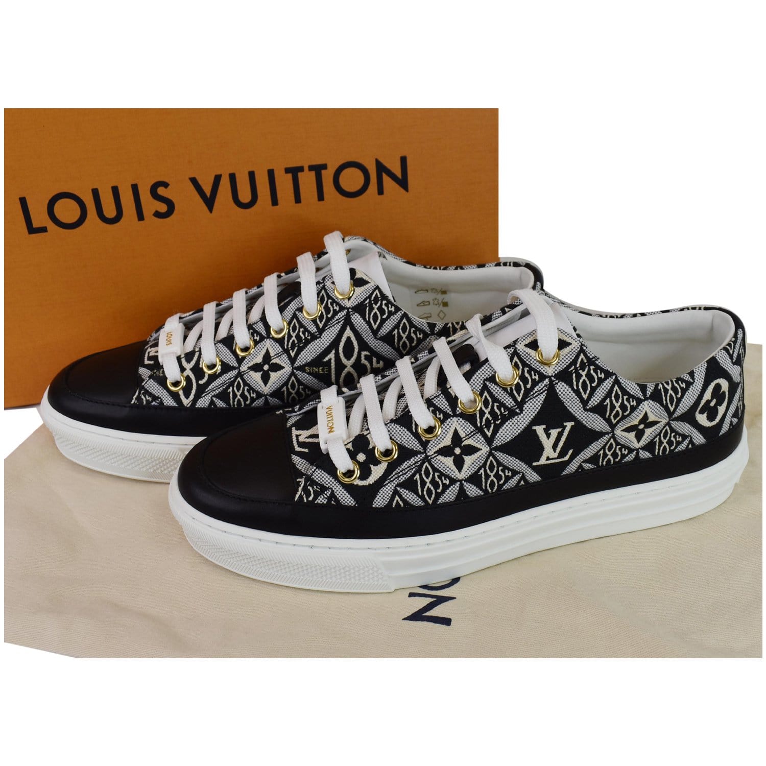 Louis Vuitton LV sneakers new Dark grey Leather ref.190456