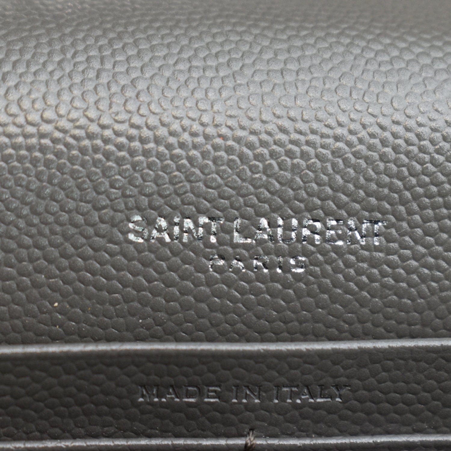 Saint Laurent Medium Kate Pebbled Calfskin Shoulder Bag