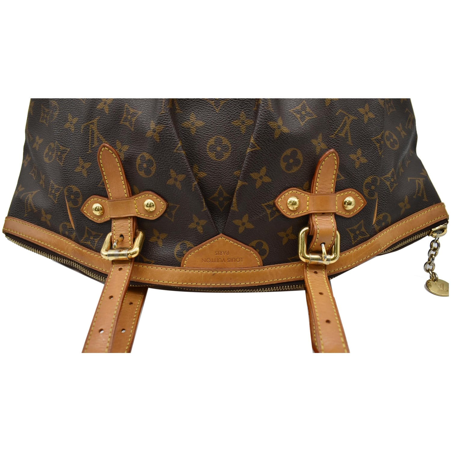 Tivoli cloth handbag Louis Vuitton Brown in Cloth - 34847578