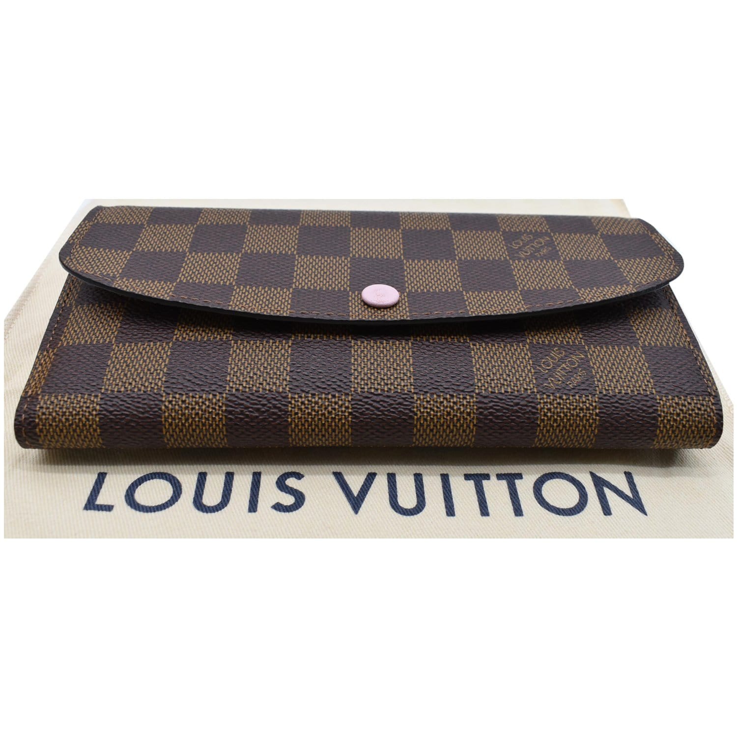 Buy Louis Vuitton Emilie Wallet Damier Ebene Canvas (Rose