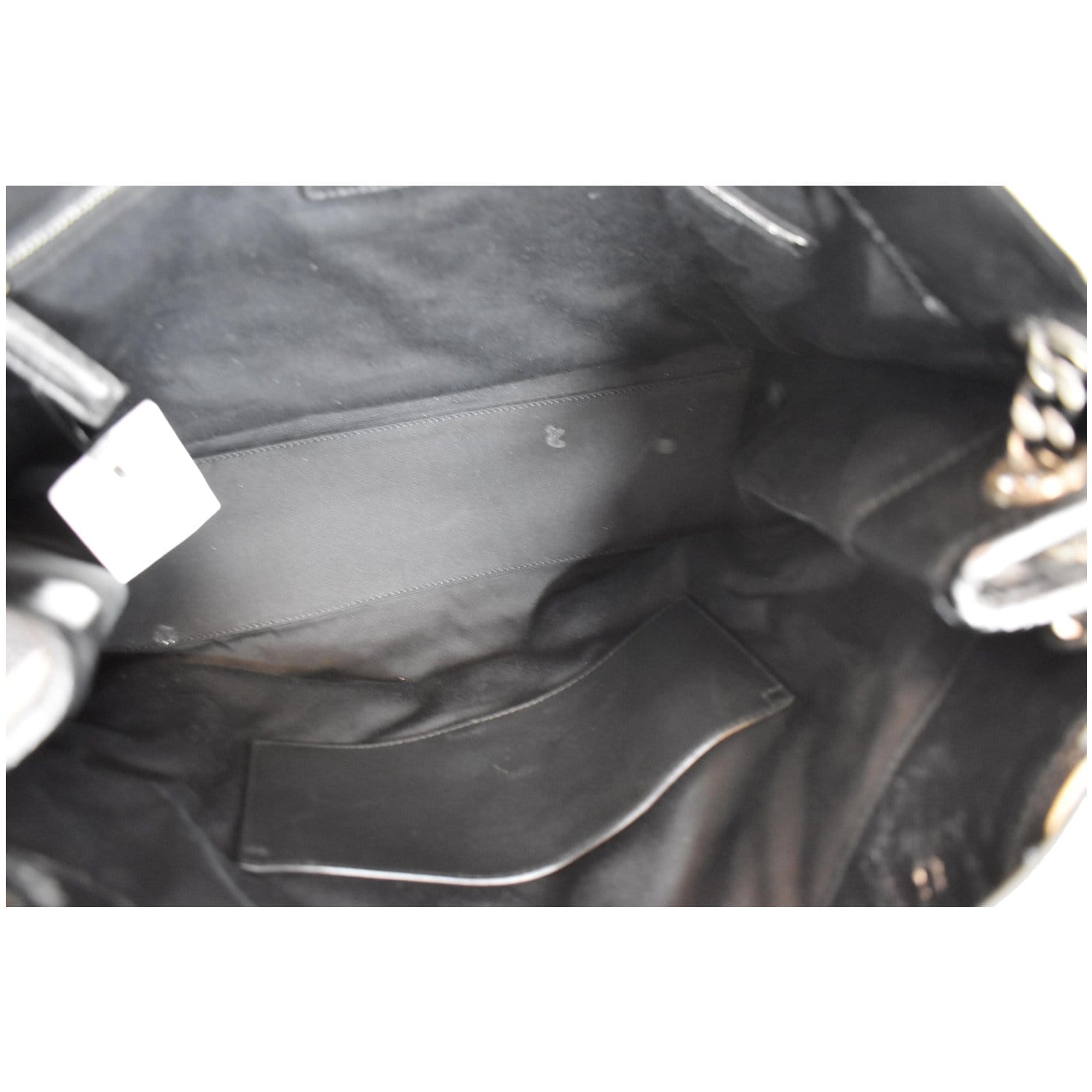 Saint Laurent Niki Large Crinkled Calf Shopper Tote Bag Black