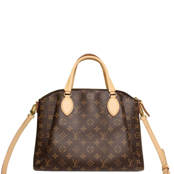 Louis Vuitton Rivoli MM Monogram Canvas Bag Brown