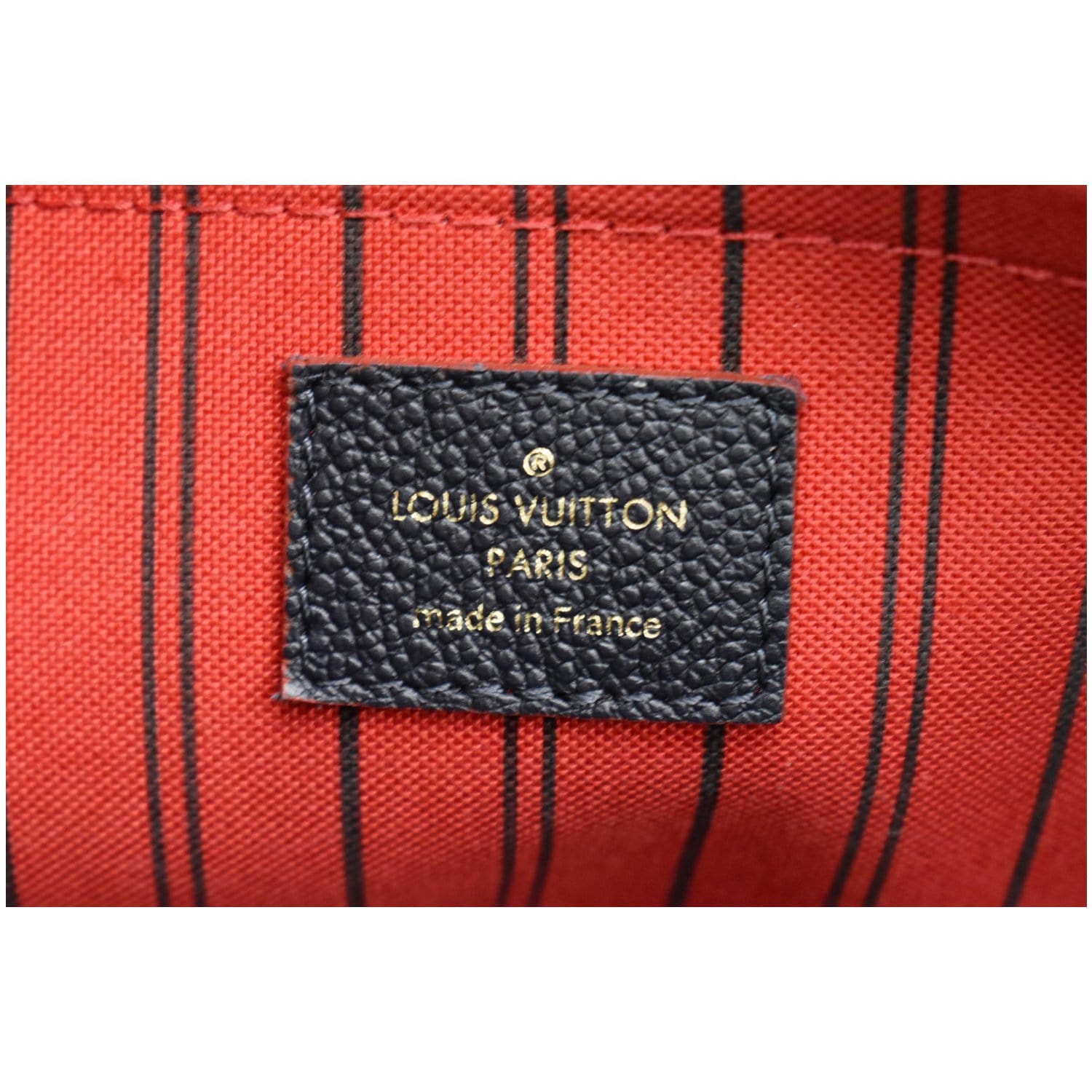 Louis Vuitton White Monogram Empreinte Montaigne MM Leather ref