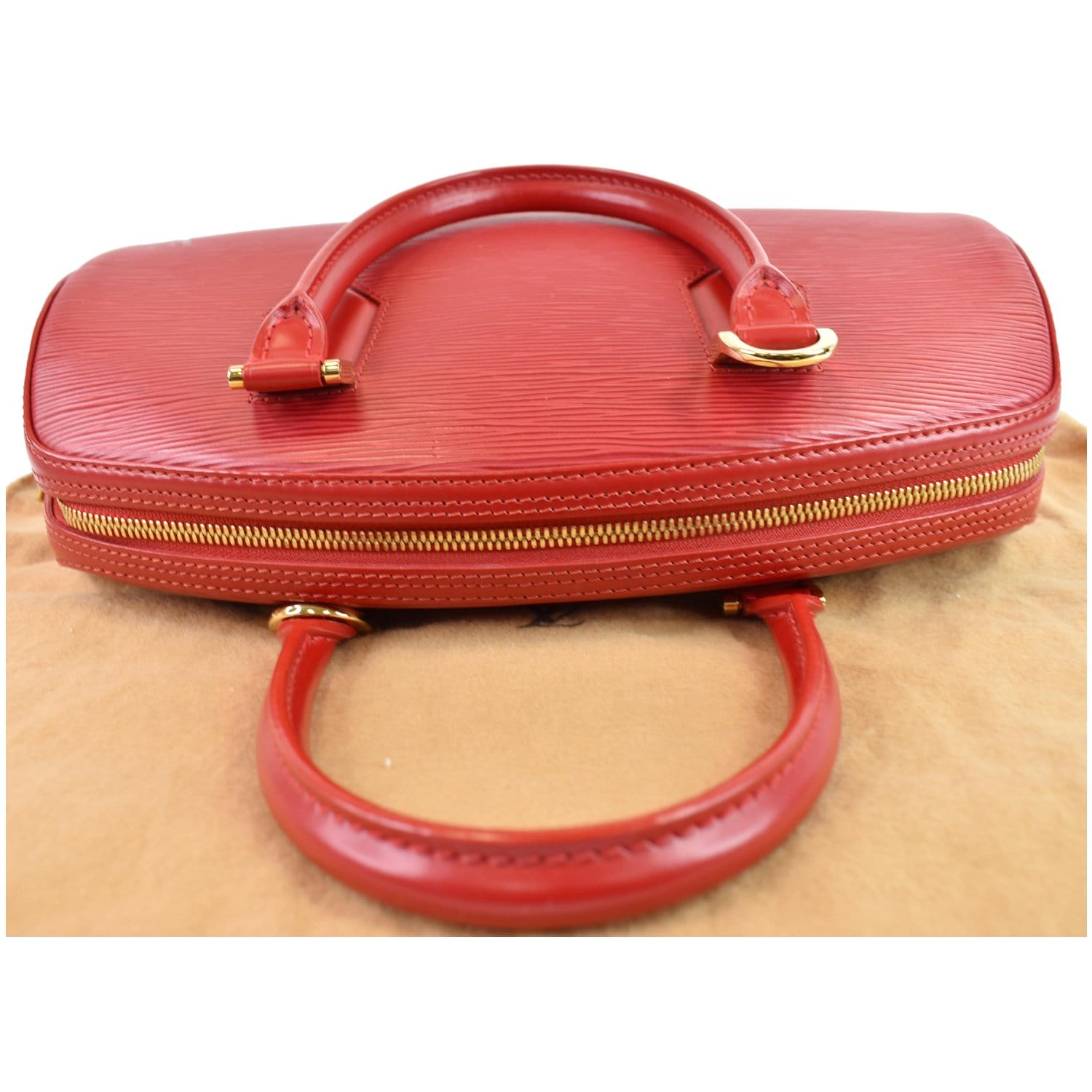 Louis Vuitton Jasmine Red Golden Leather ref.380278 - Joli Closet