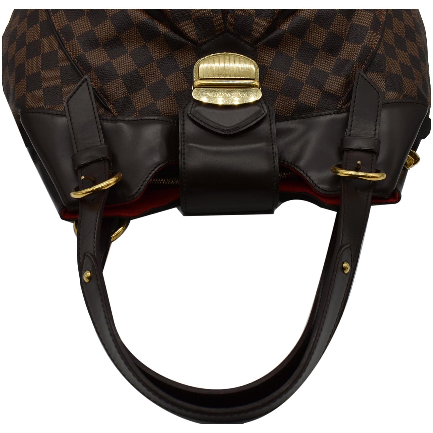 Louis Vuitton Damier Ebene Sistina GM Shoulder Bag (SHF-23441)