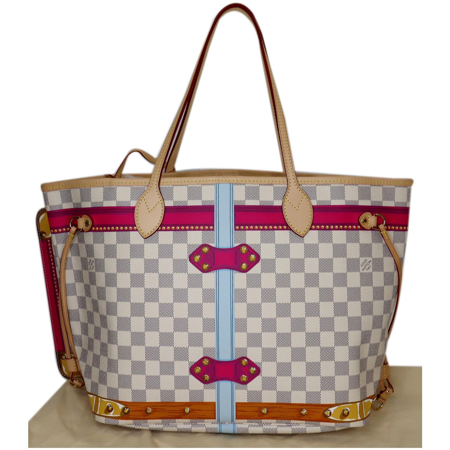 LV Damier Ebene Neverfull MM with pink lining 👜 Limited Stock 📱 DM to  order 🚚 Free Shipping Countrywide